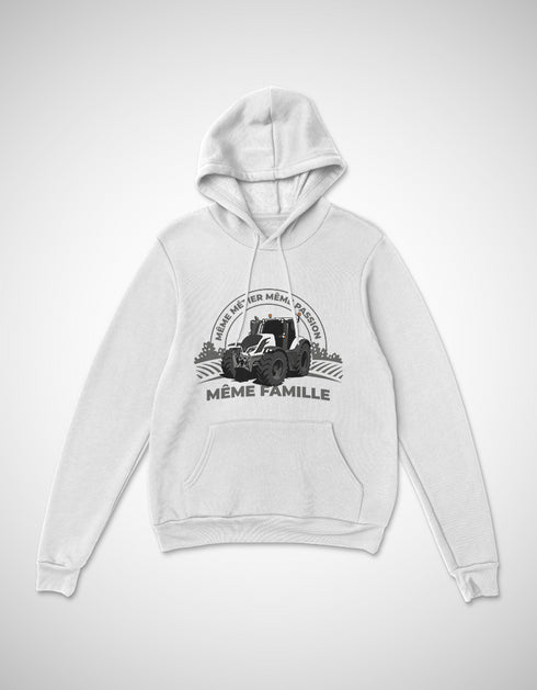 Tracteur Blanc pull unisexe